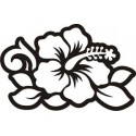 Adesivo Flor Hawaiana Hibiscus
