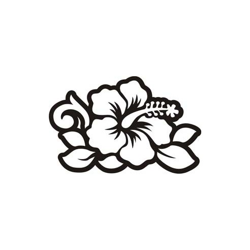 Autocollant Flor Hawaiana Hibiscus