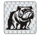 Sticker bulldog