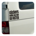 Autocollant stickers make my van go faster