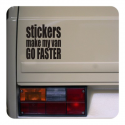 Autocollant stickers make my van go faster