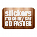 Adesivo stickers make my car go faster