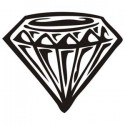 Autocollant diamante tattoo pin up