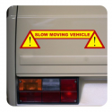 Autocollant slow moving vehicle