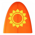 Sticker sol tribal