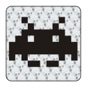 Autocollant space invaders