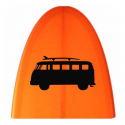 Pegatina T1 SURFERA. Pegatinas para Camper y Autocaravana
