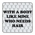 Sticker who needs hair