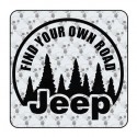 Autocollant Find Your Own Road - Jeep