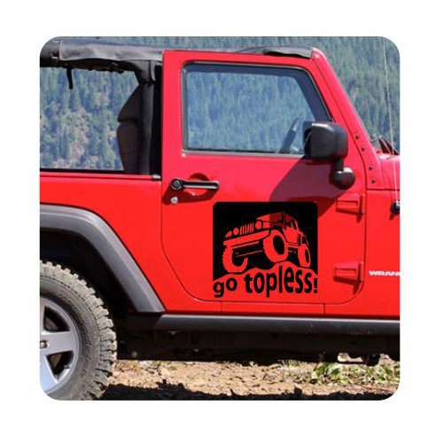 Go Topless - Jeep Sticker