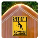 Slow Zombies Walking Sticker
